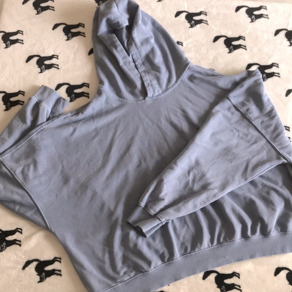 Oversized Cotton:On Cropped Hoodie - Picture 1 of 5